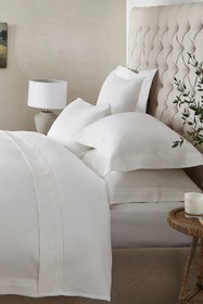 Resim Cavendish 800 Tel Mısır Pamuğu Saten Düz Çarşaf - Beyaz / Çift Kişilik 230 × 275 cm 