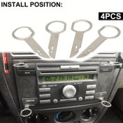 Resim GOXAWEE 2Pair Radyo CD Stereo Kaldırma Aracı Anahtarı, for Ford Focus Mondeo C-Max Fiesta Transit Araba Çıkarma Kurulum Araçları, Pil Olmadan Çıkarma 