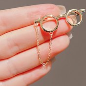 Resim 1PC Cartoon Cute Glasses Brooch Kadınlar Elbise Kazak Giyim Dekoratif Aksesuarlar için 