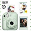 Resim Fujifilm Instax mini 12 Yeşil Fotoğraf Makinesi-Çerçeve ve 20'li mini Film Seti 