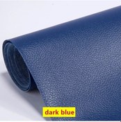 Resim 250x137 Cm Deri Onarım Yama Kanepe Kendinden Yapışkanlı Sopa Tamir Deri Pu Dark Blue 250x137cm 