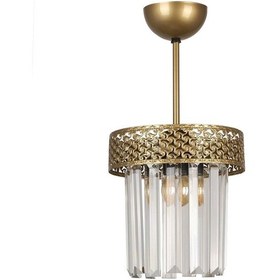 Resim Begüsa Sitrus Tekli Eskitme Lux Kristal Taşlı Avize 