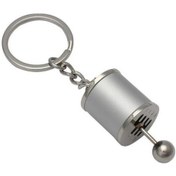 Resim Ams Net Hareketli Araba Vites Anahtarlık Altı Hız Manuel Vites Dişli Shifter Topuzu Metal Anahtarlık 