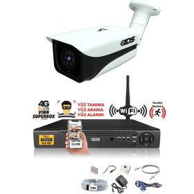 Resim Ids 1 Kameralı 5mp Sony Lensli 1080P Fullhd Güvenlik Kamerası Sistemi - Hard Disksiz 
