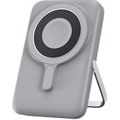 Resim WIWU Led Ekranlı Magsafe Powerbank Wiwu Wi-P018 Elite Serisi Wireless Kablosuz Şarj 15W 10000mAh Gri 