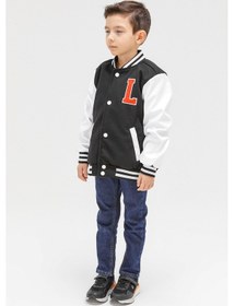 Resim Benitto Kids Benittokids Erkek Çocuk Mevsimlik Kaşe Kolej Mont 51299 Siyah 