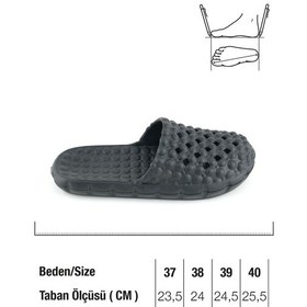 Resim Gezer Yazlık Eva Kadın Ev Banyo Bahçe Havuz Plaj Terlik Siyah 
