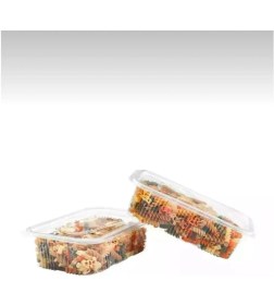 Resim Plastik Sızdırmaz Kap 750 gr cc Kullan At Tek Kullanımlık Kapaklı Kase 25 Adet 