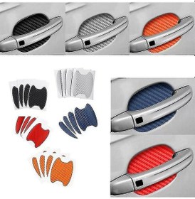 Resim 4 Adet Görünmez Araç Kolu Koruma Filmi, Karbon Fiber Tasarım, Çizilmeye Karşı Dayanıklı 