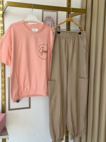 Resim Kız Çocuk Pembe Good Yazılı 2’li Takım 