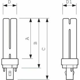 Resim Osram 18 Watt 840 Plc Ampul ( 2 Pinli ) 