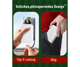 Resim Akıllı Telefonlar Için Mini Fotoğraf Yazıcısı - 50 Yaprak Çinko Fotoğraf Kağıdı 