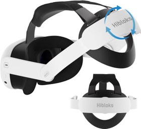 Resim HIBLOKS Head Strap for Meta Quest 3 Accessories, Adjustable Elite Strap for Oculus Quest 3 Headset Replacement Accessories, Y-shape Comfort Lightweight VR Head Strap 