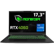 Resim Tulpar T7 V20.6.2 Intel Core i7 13700H 17.3" 32 GB RAM 1 TB SSD 8 GB RTX 4060 144 Hz FreeDOS Oyun Bilgisayarı Monster