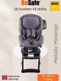 Resim BeSafe iZi Comfort X3 9-18 kg Metallic Melange Oto Koltuğu Outlet 
