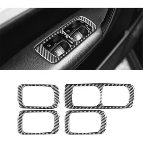 Resim Enigmatic Lhd Araç Cam Kaldırma Anahtarı Düğme Paneli Kapağı Için (Yurt Dışından) 