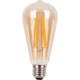Resim Edison St 64 Flamanlı Rustik LED Ampul 6 Watt Armut Model Rustik Ampul 
