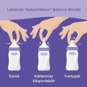 Resim Lansinoh Natural Wave Biberon Emziği - Orta Akışlı STD - STD / STD 