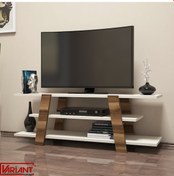 Resim Variant Variant Flower Tv Sehpasi Tv Ünitesi Ceviz - Metalikinci (Ekru ) 