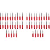 Resim Roland Gravür Makineleri için 50 adet 45 Derece Tungsten Karbür Bıçaklar - Yüksek Sertlikte Vinil Kesici Araçlar, Pim Mengene Saplı Kesme Araçları 