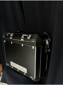 Resim Adventurer Motosiklet Yan Çanta Seti Mat Siyah Kaplama Sticker Etiket Modeli 