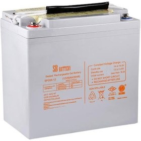Resim 12 VOLT 55 AH-AMPER SPG55 SB BATTERY JEL AKÜ 
