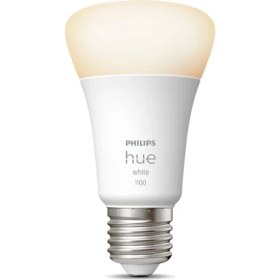 Resim Philips HueW 9.5-75W Beyaz Akıllı Ampul E27 Bluetooth Özellikli - Sarı Işık 