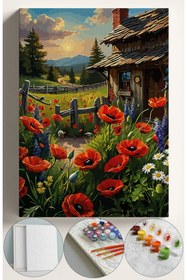 Resim Su'lepas Sayılarla Boyama Seti Numaralı Tuval Fırça Boya 40x50 Cm - GELİNCİK EVİ 