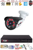 Resim 1 Kameralı Gece Görüşlü 1080P 2 MP Görüntü Full HD Atom LED Güvenlik Kamerası Seti 5570 500 GB Fury