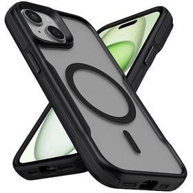 Resim İphone 14 Pro Uyumlu Magsafe Şarj Özellikli Renkli Kenar Airbag Şeritli Zore Lamer Kapak-siyah Siyah 