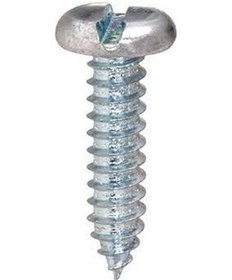 Resim 3.5x13mm Silindir Düz Tornavida Başlı Sivri Uçlu Vida Ysb Sac Vidası -100 Adet 3,5x13 