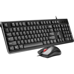 Resim Chasing Leopard Zgb S500 Kare Keycap Kablolu Klavye + Fare Seti Siyah (Yurt Dışından) 