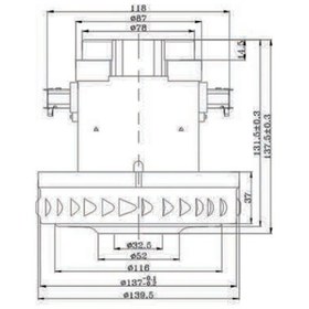 Resim Unico Cg-55 Süpürge Motoru 