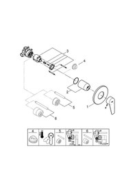 Resim Grohe Bauedge Tek Kumandalı Duş Bataryası - 29040001 