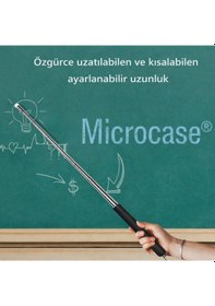 Resim Microcase Teleskopik Manyetik Uçlu Akıllı Tahta Ve Sunum Kalemi 100 Cm Al5704 Siyah 