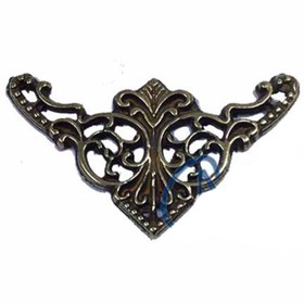 Resim Skygo Dekoratif Köşe Süsü, Köşelik - Küçük, 19x34mm, Antik, 100 Adet 
