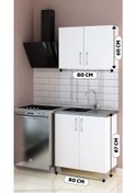 Resim CAMOLE 80 CM EVYELİ MUTFAK 