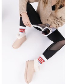 Resim Muggo Frosty Kadın Kürklü Yağmur Ve Kar Botu Bej 