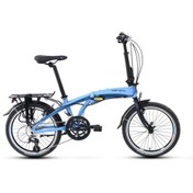 Resim Carraro Flexi 116 V - 20 Jant 16 Vites Katlanır Bisiklet - Mat Mavi Siyah / Koyu Mavi 