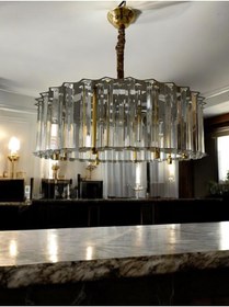 Resim Birsen Aydınlatma paslanmaz yemek masası taşlı 