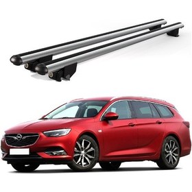 Resim Kanca Opel İnsignia 2009-2017 Uyumlu Gri Kilitli Ara Atkı 120cm Port Bagaj Tavan Barı 