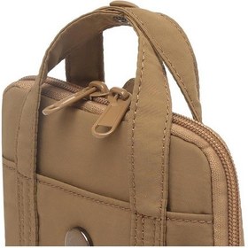 Resim Smart Bags Mikro Poly Kumaş Askılı Mini Boy Kadın Cüzdanı 3346 Kahverengi 