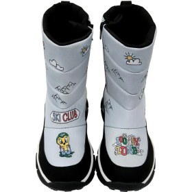Resim Kadın Vegan Gri Kar Botu - Warner Bros Looney Tunes Ski Club Tasarım 