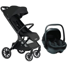 Resim Easywalker Jackey Xl Bebek Arabası Shadow Black - Guardix Anne Kucağı Siyah 