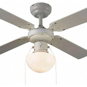 Resim Colours Aydınlatmalı Beyaz Kanat Eko Tavan Vantilatörü 