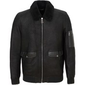 Resim Siyah Deri Erkek Deri Mont - E24KKM310597-C59 