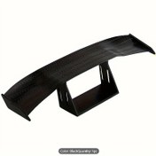 Resim Karbon Fiber Arka Spoiler - Araba ve Motosiklet için Şık Yükseltme, Cilalı Bitiş, Dayanıklı Plastik, Görünümü Geliştirir 