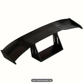Resim Karbon Fiber Arka Spoiler - Araba ve Motosiklet için Şık Yükseltme, Cilalı Bitiş, Dayanıklı Plastik, Görünümü Geliştirir 