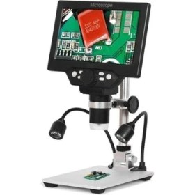 Resim Elektronik Devre Tamiri İçin Kaliteli Renkli Ekranlı Dijital Büyüteç Mikroskop 1200X 