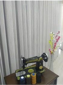 Resim Tül Perde Çizgili Sade Ve Spor Dökümlü Pile Duruşuyla (307535162) 